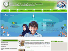 Tablet Screenshot of kpese.gov.pk